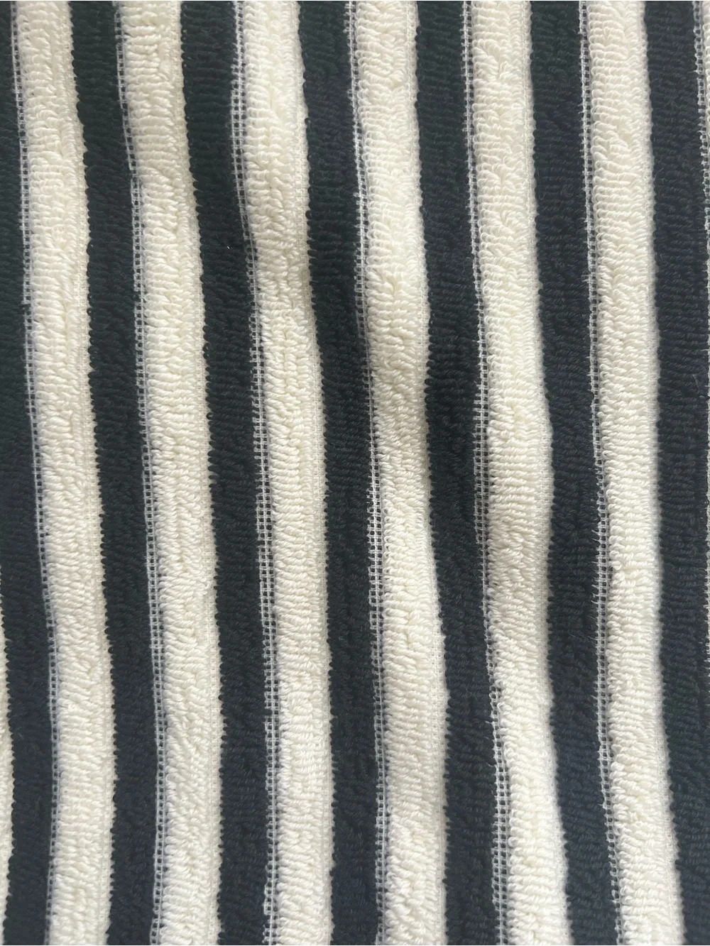 8 pc Rachel Zoe Rainbow Bath towel Set Stripe Cotton Hand Towels black